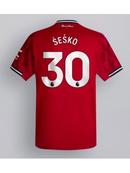 Muži Futbalové oblečenie Manchester United Benjamin Sesko #30 2025-26 Krátky Rukáv - Domáci